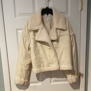 Hollister Cream Teddy Jacket